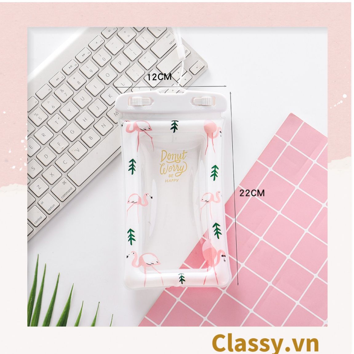  [GIAO HÀNG 7-25 NGÀY]   Túi đựng điện thoại chống thấm nước, có dây đeo cổ tiện lợi mang theo khi đi du lịch PK1282 