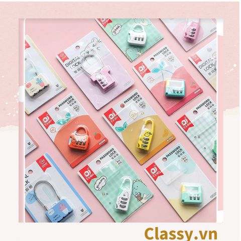  [GIAO HÀNG 7-25 NGÀY] COMBO 20 Ổ khóa mini nhiều màu dễ thương, thích hợp khóa vali, khóa tủ PK1286 