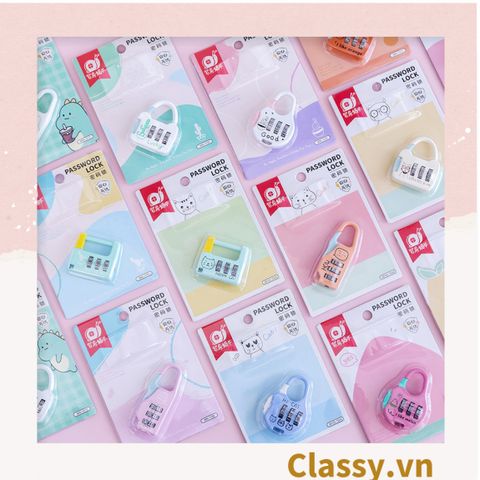  [GIAO HÀNG 7-25 NGÀY] COMBO 20 Ổ khóa mini nhiều màu dễ thương, thích hợp khóa vali, khóa tủ PK1286 