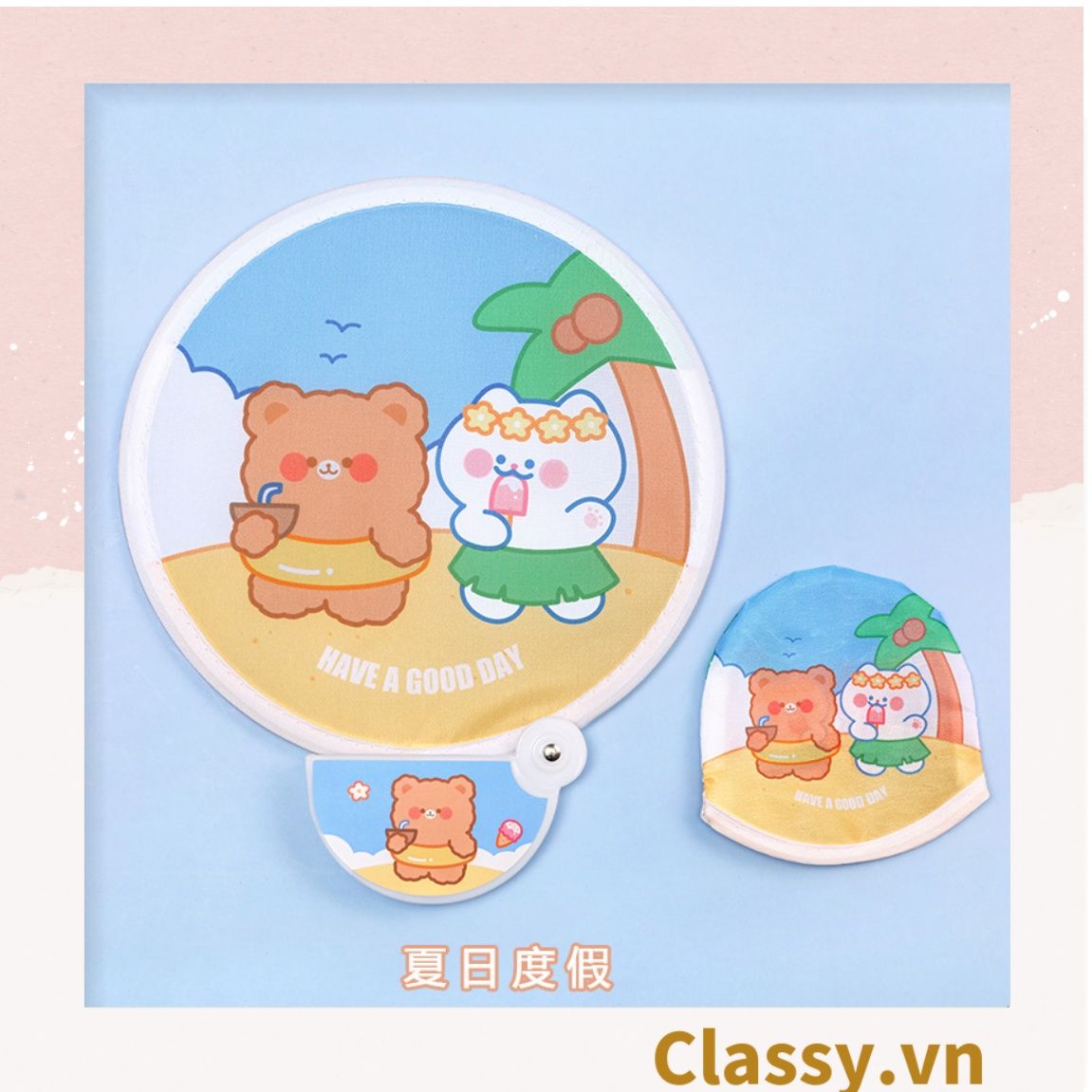  [GIAO HÀNG 7-12260 NGÀY]  COMBO 50 Quạt mini cầm tay gấp gọn, nhỏ gọn dễ mang theo, thích hợp làm quà tặng PK1287 
