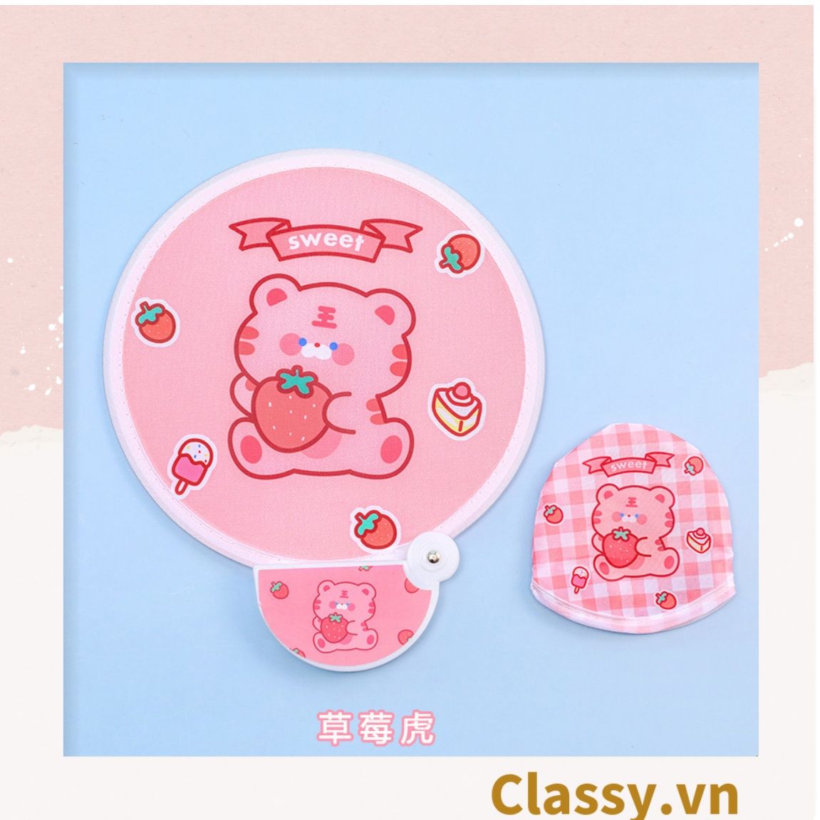  [GIAO HÀNG 7-12260 NGÀY]  COMBO 50 Quạt mini cầm tay gấp gọn, nhỏ gọn dễ mang theo, thích hợp làm quà tặng PK1287 