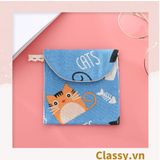 Túi vải cầm tay mini kích cỡ 13CM, nhiều màu nhiều họa tiết đựng phụ kiện PK1288 [HÀNG ORDER 5-7 NGÀY | ÁP DỤNG ĐƠN TỪ 2 TRIỆU | CÓ THỂ IN LOGO] 