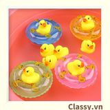  [GIAO HÀNG 7-25 NGÀY]  500 con Vịt vàng đồ chơi bằng nhựa dành cho bé có phát ra tiếng kêu PK1292 