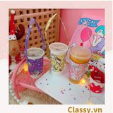  [GIAO HÀNG 7-13088 NGÀY]  Classy Cup Holder vải bọc ly cốc vải canvas đựng ly giữ nhiệt, bình nước có quai xách nhiều họa tiết ngộ nghĩnh PK1324 