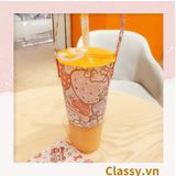  [GIAO HÀNG 7-13088 NGÀY]  Classy Cup Holder vải bọc ly cốc vải canvas đựng ly giữ nhiệt, bình nước có quai xách nhiều họa tiết ngộ nghĩnh PK1324 