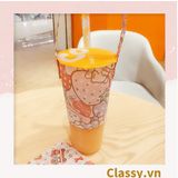  Classy Cup Holder vải bọc ly cốc vải canvas đựng ly giữ nhiệt, bình nước có quai xách nhiều họa tiết ngộ nghĩnh PK1324 