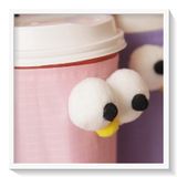  COMBO 10 Cup Holder vải bọc ly cốc vải canvas đựng ly giữ nhiệt, bình nước có quai xách hình đôi mắt to PK1324 