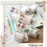  [GIAO HÀNG 7-25 NGÀY]  Băng keo giấy trang trí tông màu neutral nhiều kích cỡ PK1326 