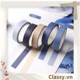  [GIAO HÀNG 7-25 NGÀY]  Băng keo giấy trang trí tông màu neutral nhiều kích cỡ PK1326 