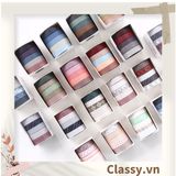  [GIAO HÀNG 7-25 NGÀY]  Băng keo giấy trang trí tông màu neutral nhiều kích cỡ PK1326 