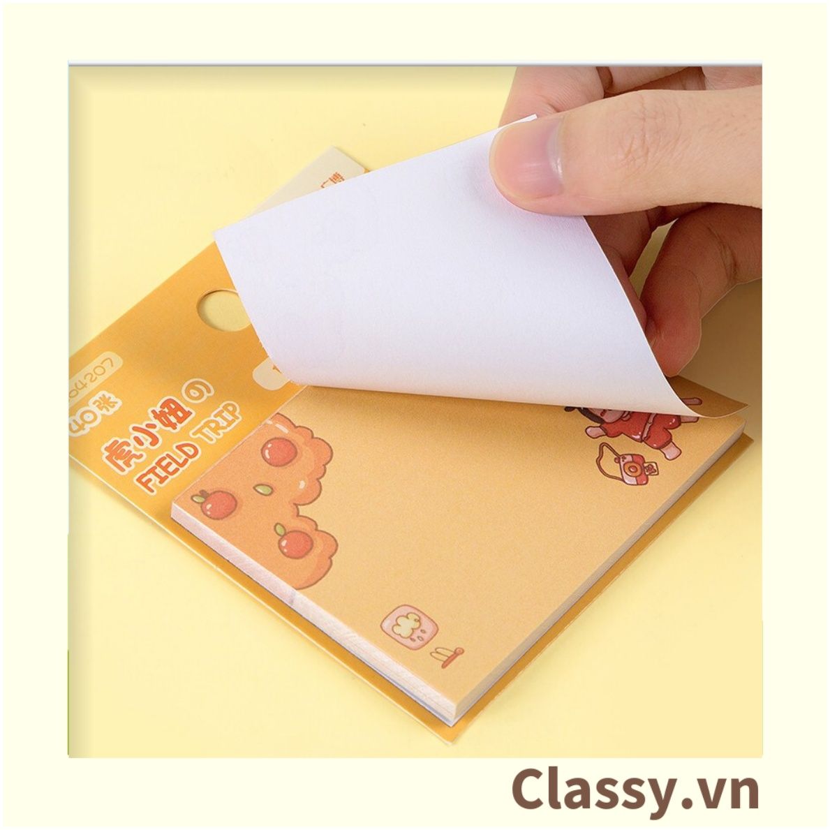  [GIAO HÀNG 7-3426 NGÀY]  40 miếng giấy ghi chú kích thước 85 * 60mm hình thù ngộ nghĩnh văn phòng phẩm học sinh PK1328 