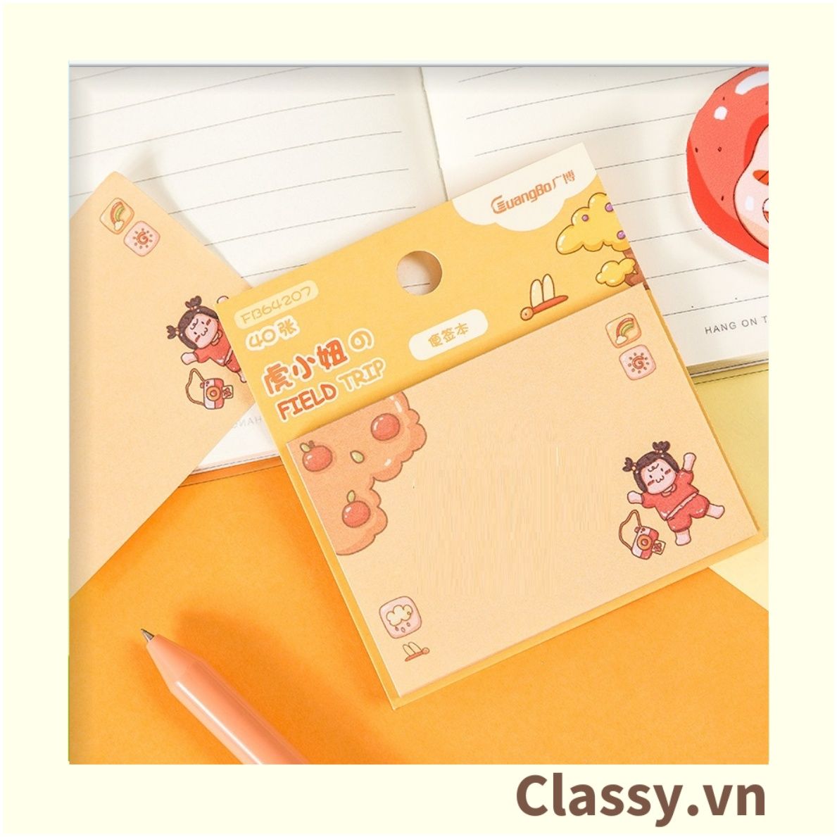  [GIAO HÀNG 7-3426 NGÀY]  40 miếng giấy ghi chú kích thước 85 * 60mm hình thù ngộ nghĩnh văn phòng phẩm học sinh PK1328 