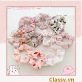  Scrunchies buộc tóc tông màu hồng ngọt ngào, nữ tính thanh lịch PK1338 