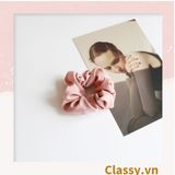  [GIAO HÀNG 7-25 NGÀY] Scrunchies buộc tóc tông màu hồng ngọt ngào, nữ tính thanh lịch PK1338 