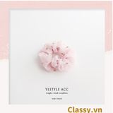  [GIAO HÀNG 7-25 NGÀY] Scrunchies buộc tóc tông màu hồng ngọt ngào, nữ tính thanh lịch PK1338 