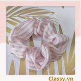  [GIAO HÀNG 7-25 NGÀY] Scrunchies buộc tóc tông màu hồng ngọt ngào, nữ tính thanh lịch PK1338 