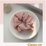  Scrunchies buộc tóc tông màu hồng ngọt ngào, nữ tính thanh lịch PK1338 