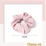  [GIAO HÀNG 7-25 NGÀY] Scrunchies buộc tóc tông màu hồng ngọt ngào, nữ tính thanh lịch PK1338 