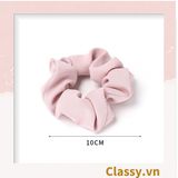  Scrunchies buộc tóc tông màu hồng ngọt ngào, nữ tính thanh lịch PK1338 