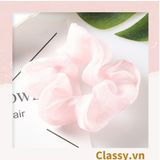  [GIAO HÀNG 7-25 NGÀY] Scrunchies buộc tóc tông màu hồng ngọt ngào, nữ tính thanh lịch PK1338 
