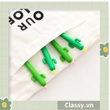  [GIAO HÀNG 7-25 NGÀY] Bút gel hình xương rồng cactus màu xanh dài 15 CM siêu dễ thương dụng cụ học sinh văn phòng phẩm PK1339 