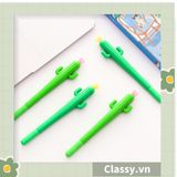  [GIAO HÀNG 7-25 NGÀY] Bút gel hình xương rồng cactus màu xanh dài 15 CM siêu dễ thương dụng cụ học sinh văn phòng phẩm PK1339 