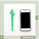  [GIAO HÀNG 7-25 NGÀY] Bút gel hình xương rồng cactus màu xanh dài 15 CM siêu dễ thương dụng cụ học sinh văn phòng phẩm PK1339 