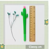  [GIAO HÀNG 7-25 NGÀY] Bút gel hình xương rồng cactus màu xanh dài 15 CM siêu dễ thương dụng cụ học sinh văn phòng phẩm PK1339 