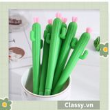  [GIAO HÀNG 7-25 NGÀY] Bút gel hình xương rồng cactus màu xanh dài 15 CM siêu dễ thương dụng cụ học sinh văn phòng phẩm PK1339 