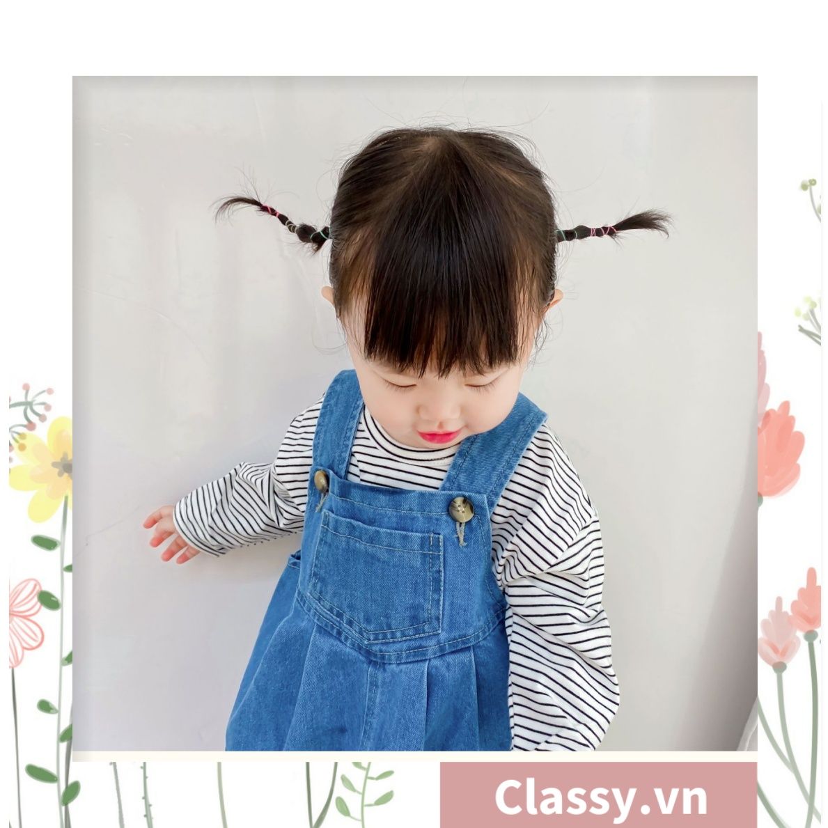  [GIAO HÀNG 7-25 NGÀY] Thun cột tóc nhiều màu siêu đàn hồi kèm ly nhựa dễ thương PK1354 