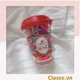  [GIAO HÀNG 7-25 NGÀY] Thun cột tóc nhiều màu siêu đàn hồi kèm ly nhựa dễ thương PK1354 