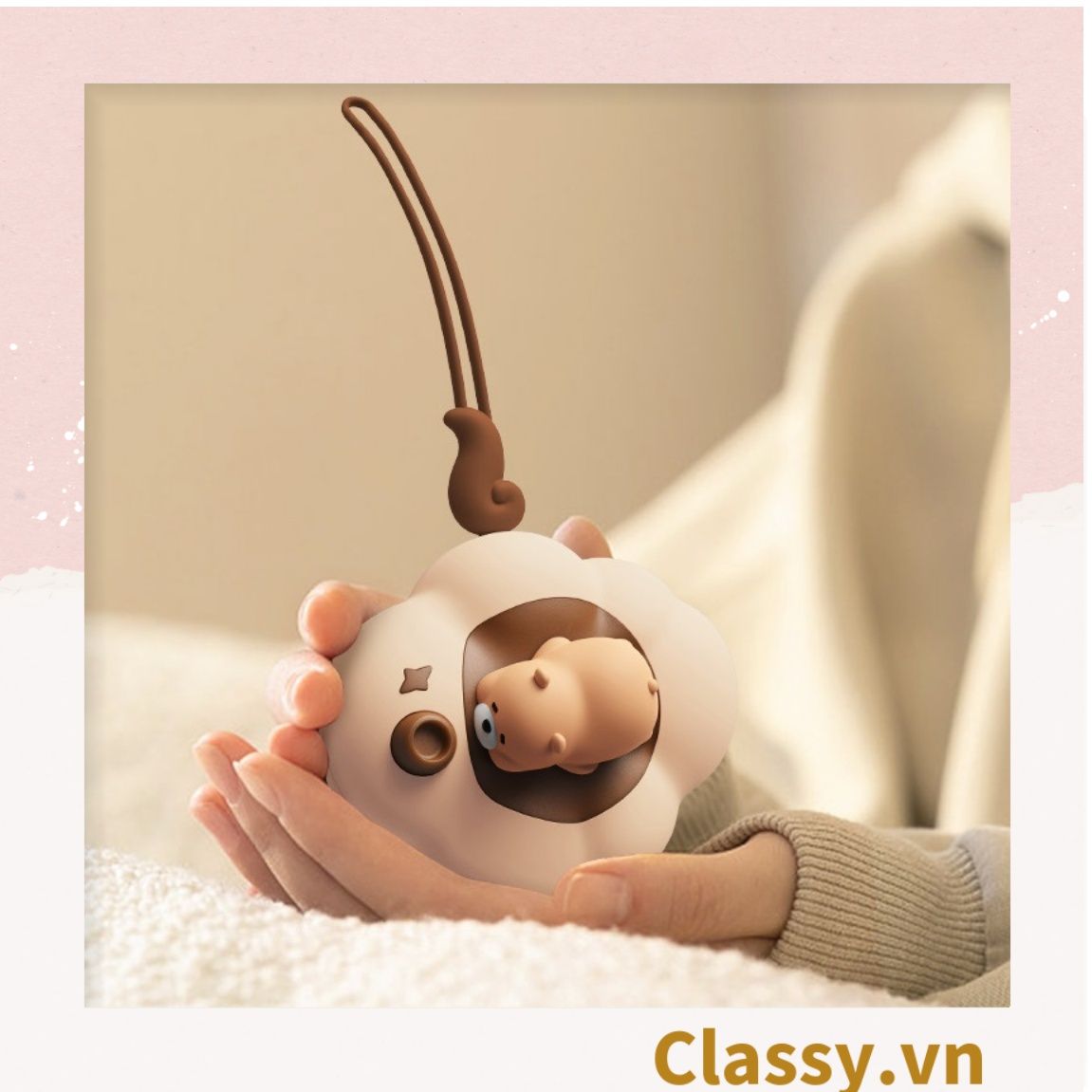  [GIAO HÀNG 7-7285 NGÀY]  Máy sưởi ấm mini sạc bằng USB hình con vật nằm ngủ nhiều màu sắc PK1358 