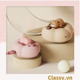  [GIAO HÀNG 7-7285 NGÀY]  Máy sưởi ấm mini sạc bằng USB hình con vật nằm ngủ nhiều màu sắc PK1358 