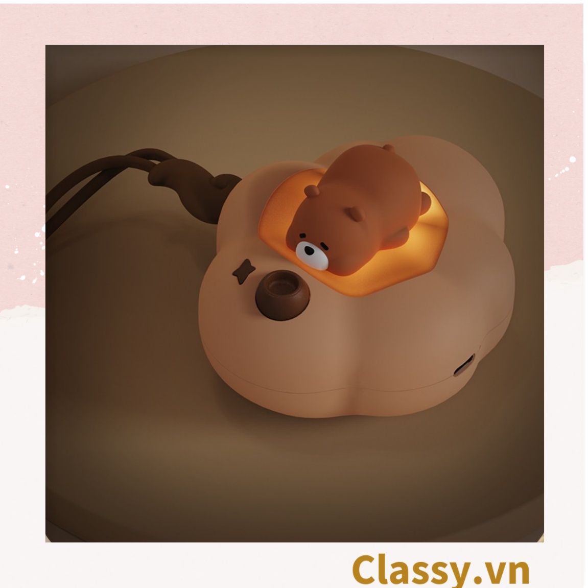  [GIAO HÀNG 7-7285 NGÀY]  Máy sưởi ấm mini sạc bằng USB hình con vật nằm ngủ nhiều màu sắc PK1358 