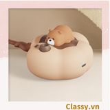  [GIAO HÀNG 7-7285 NGÀY]  Máy sưởi ấm mini sạc bằng USB hình con vật nằm ngủ nhiều màu sắc PK1358 