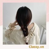  Dây cột tóc Classy họa tiết chú gấu siêu êm siêu bền PK1370 