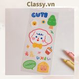  [GIAO HÀNG 7-25 NGÀY] Classy Hình dán, sticker dễ thương, sticker dán laptop, điện thoại, sổ, bình nước nhiều họa tiết PK1380 