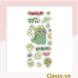  [GIAO HÀNG 7-25 NGÀY] Classy Hình dán, sticker dễ thương, sticker dán laptop, điện thoại, sổ, bình nước nhiều họa tiết PK1380 