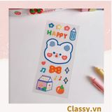  [GIAO HÀNG 7-25 NGÀY] Classy Hình dán, sticker dễ thương, sticker dán laptop, điện thoại, sổ, bình nước nhiều họa tiết PK1380 