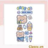  [GIAO HÀNG 7-25 NGÀY] Classy Hình dán, sticker dễ thương, sticker dán laptop, điện thoại, sổ, bình nước nhiều họa tiết PK1380 