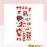  [GIAO HÀNG 7-25 NGÀY] Classy Hình dán, sticker dễ thương, sticker dán laptop, điện thoại, sổ, bình nước nhiều họa tiết PK1380 