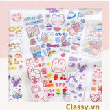  Classy Hình dán, sticker dễ thương, sticker dán laptop, điện thoại, sổ, bình nước nhiều họa tiết PK1380 