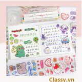  Classy Hình dán, sticker dễ thương, sticker dán laptop, điện thoại, sổ, bình nước nhiều họa tiết PK1380 