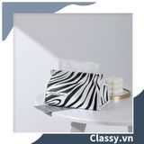  [GIAO HÀNG 7-25 NGÀY] Classy Hộp đựng khăn giấy màu trắng đen, họa tiết sang trọng PK1383 