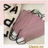  [GIAO HÀNG 7-25 NGÀY]  Combo 500 chiếc khẩu trang Classy màu loang tông hồng, giúp kháng khuẩn PK1387 