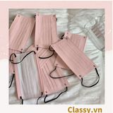  [GIAO HÀNG 7-25 NGÀY]  Combo 500 chiếc khẩu trang Classy màu loang tông hồng, giúp kháng khuẩn PK1387 