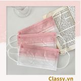  [GIAO HÀNG 7-25 NGÀY]  Combo 500 chiếc khẩu trang Classy màu loang tông hồng, giúp kháng khuẩn PK1387 
