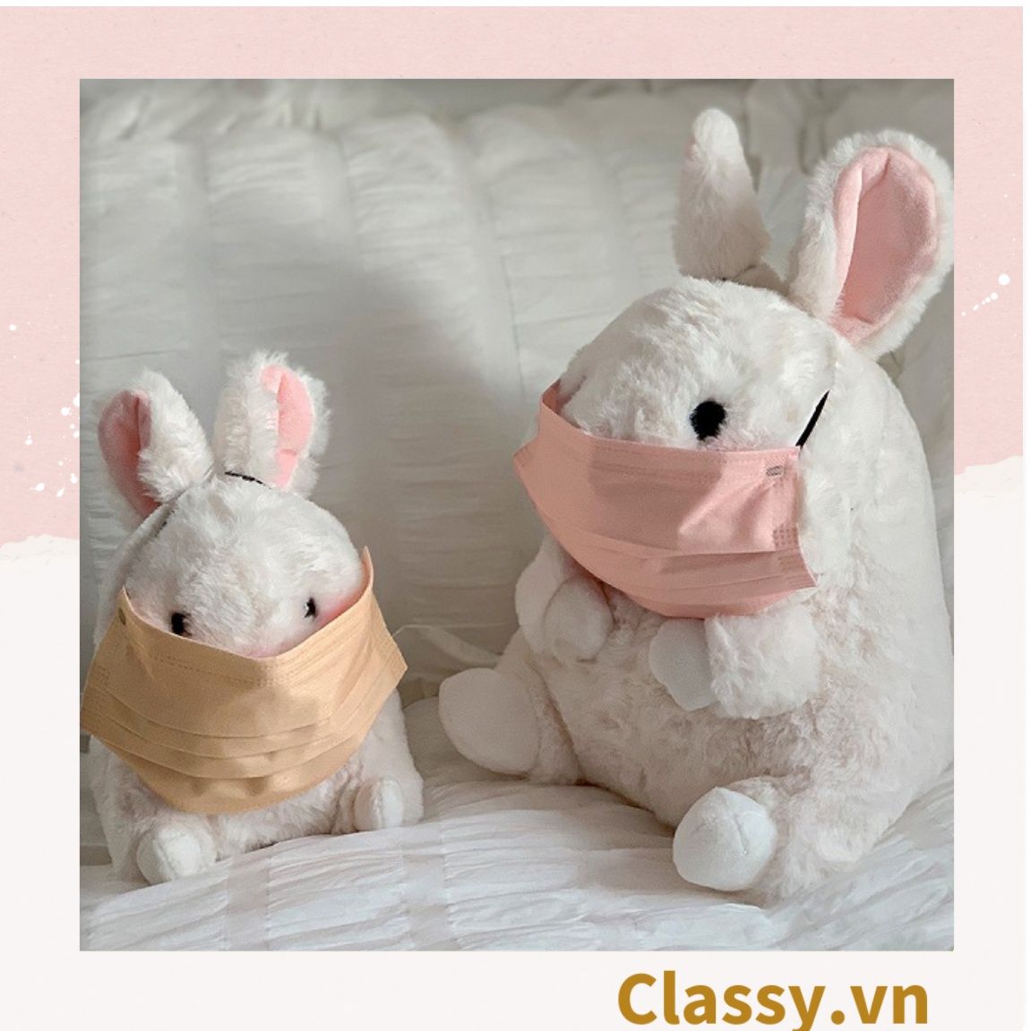  [GIAO HÀNG 7-25 NGÀY]  Combo 500 chiếc khẩu trang Classy màu loang tông hồng, giúp kháng khuẩn PK1387 