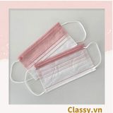  Combo 10 chiếc khẩu trang Classy màu loang tông hồng, giúp kháng khuẩn PK1387 