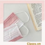  [GIAO HÀNG 7-25 NGÀY]  Combo 500 chiếc khẩu trang Classy màu loang tông hồng, giúp kháng khuẩn PK1387 
